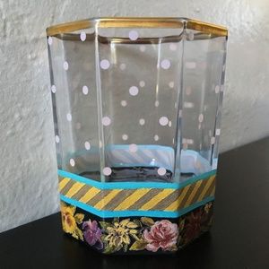 Mackenzie Childs flower Glass Set of 4 more avl